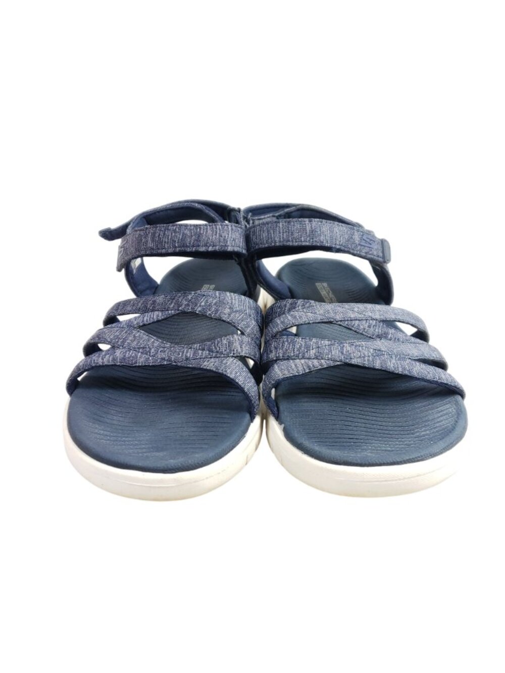 Skechers Flex Comfort Womens Size 8 Navy Blue Sandals Open Toe - Picture 6 of 9